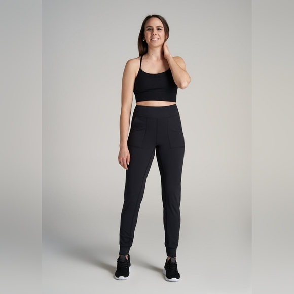 American Tall Pants - Amweican Tall Joggers Dark Green Teal Pockets ST